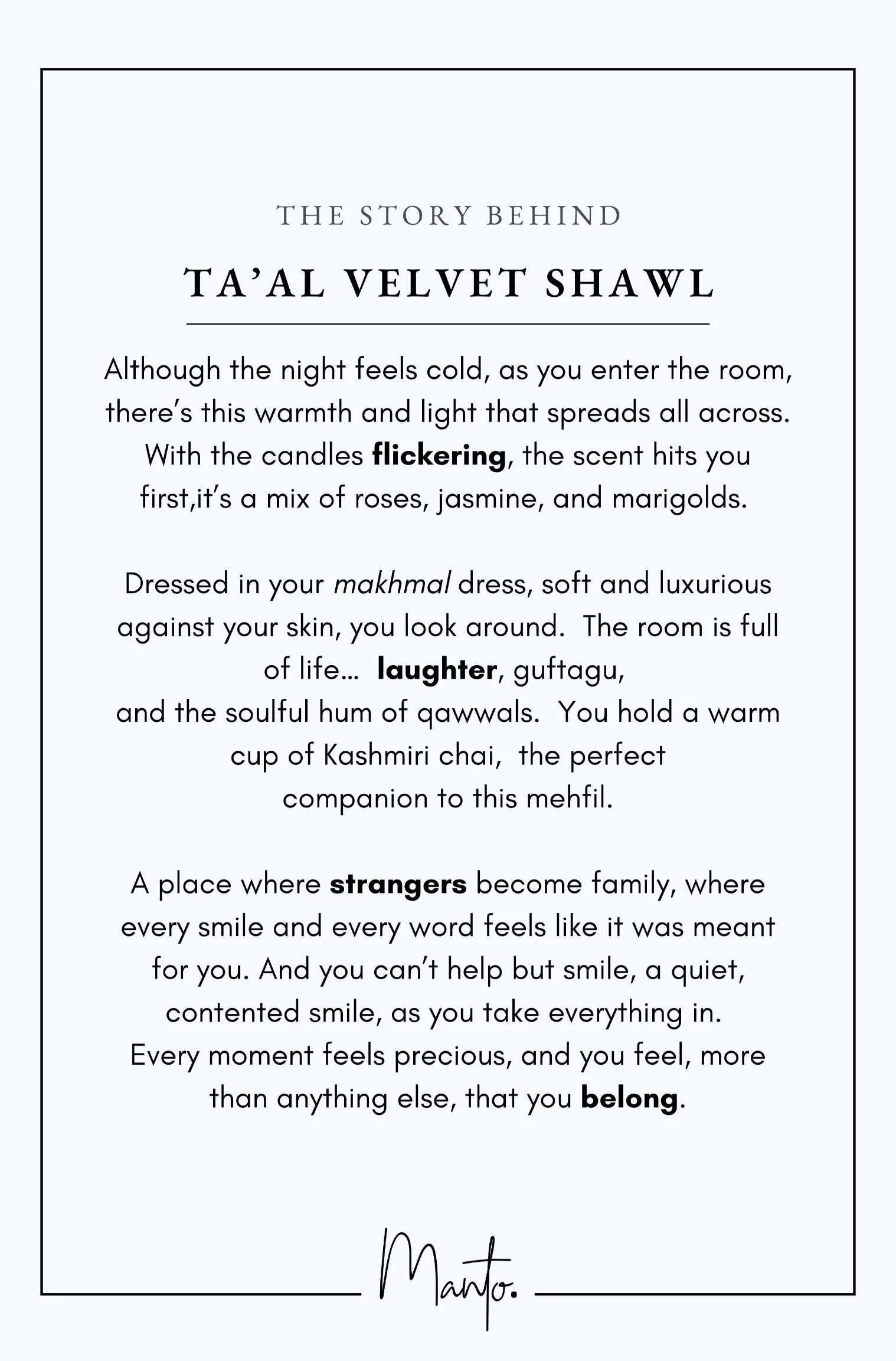 Ta'al Velvet Shawl - Image 8