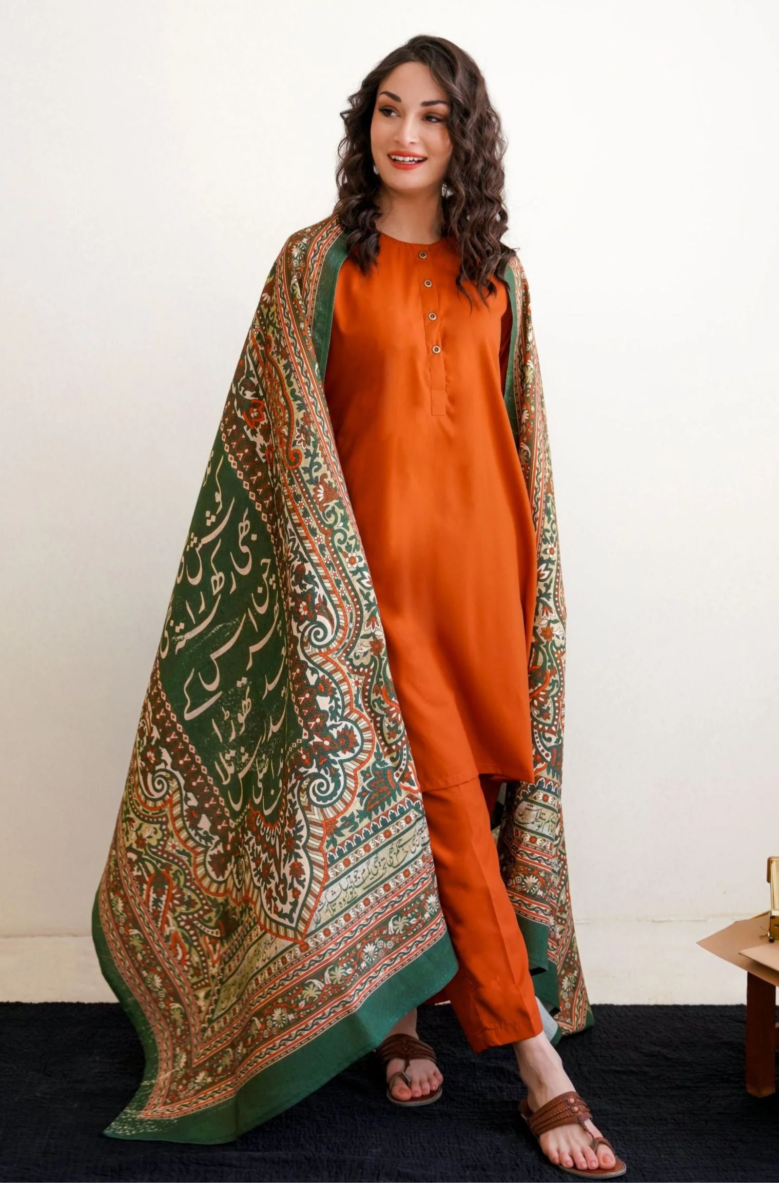 Talaash Odhni - Shades of Green