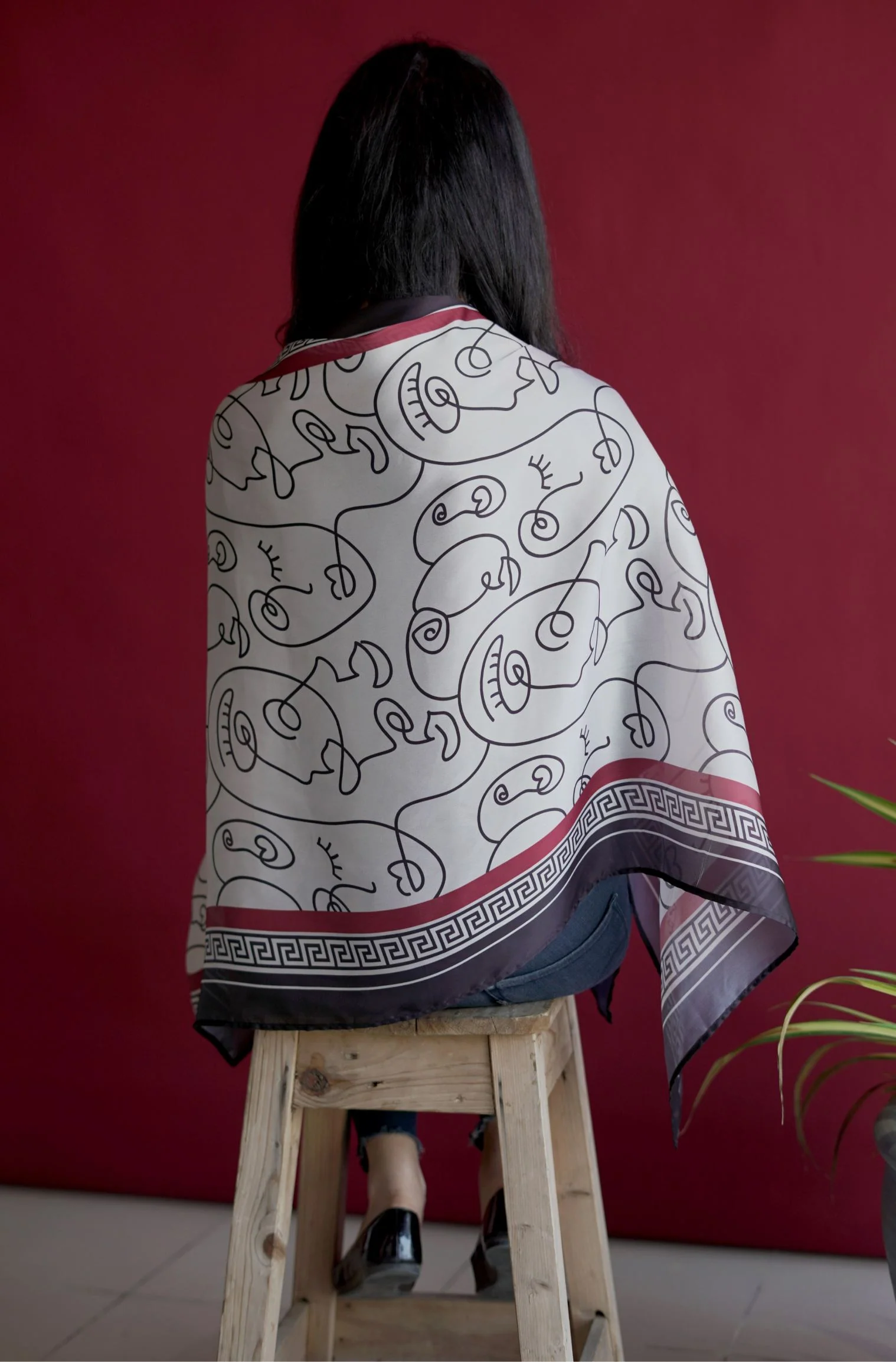 Talaash Scarf - White - Image 3