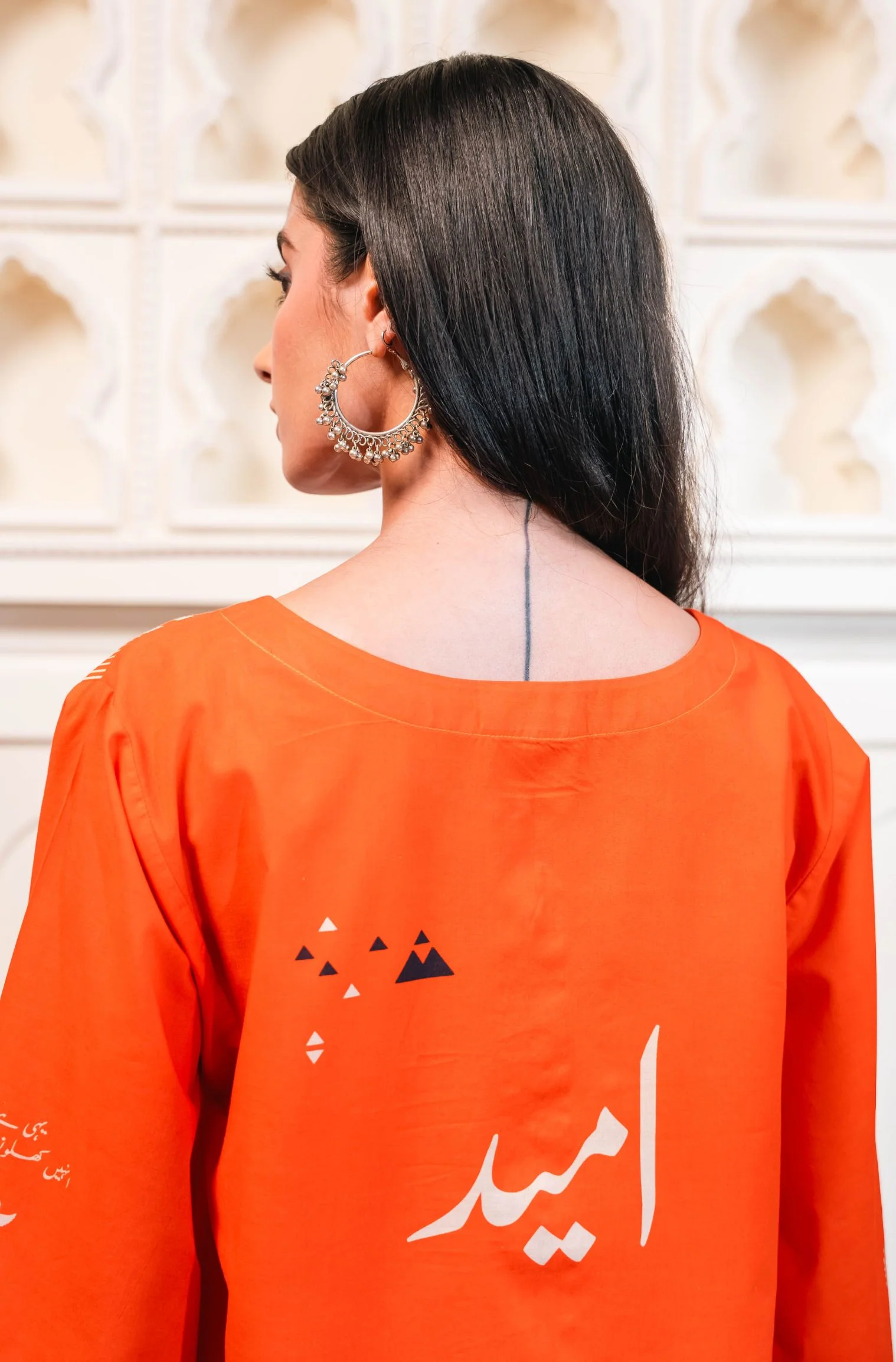 Umeed Kurta - Bright Orange - Image 3