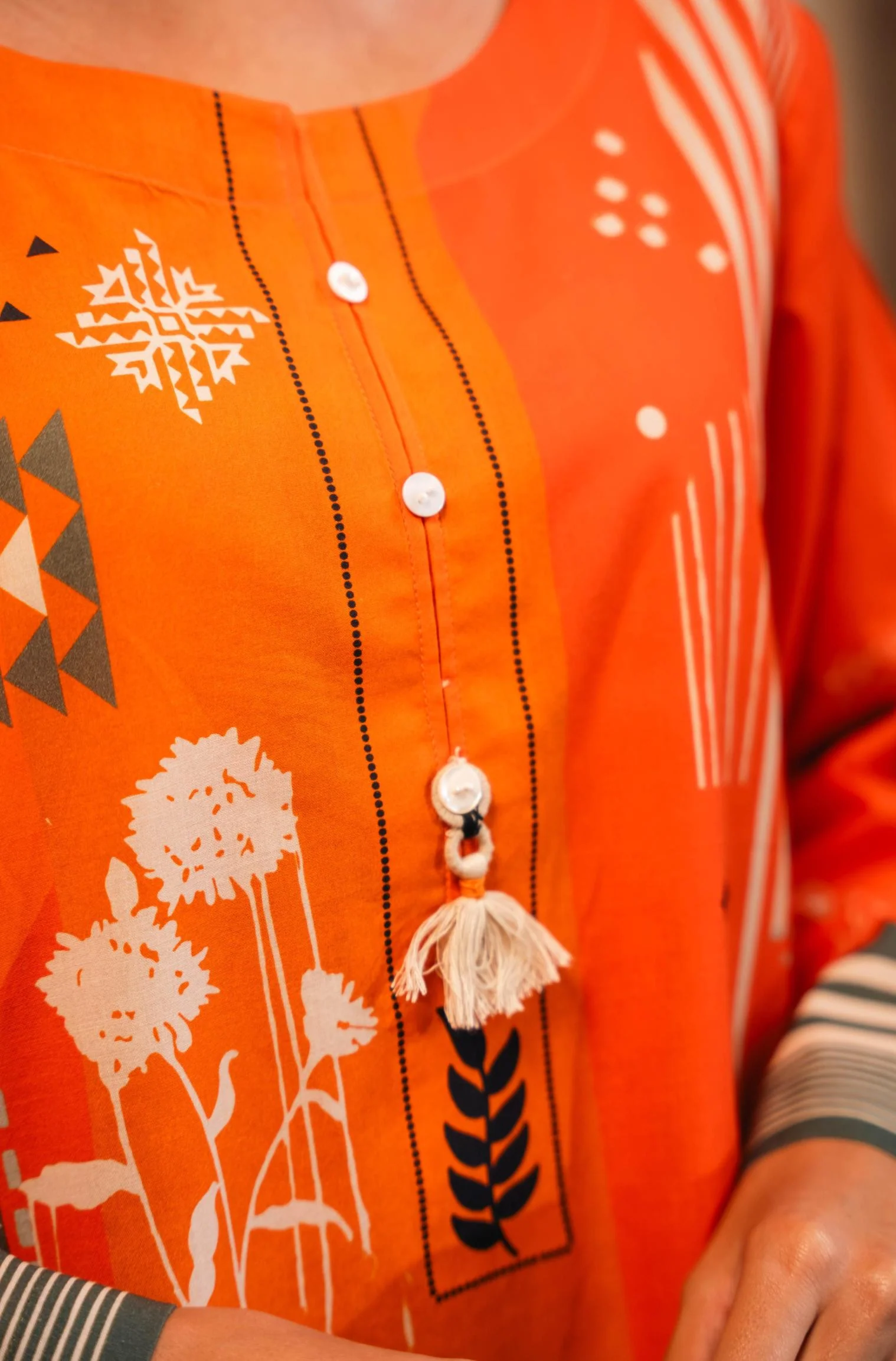 Umeed Kurta - Bright Orange - Image 4