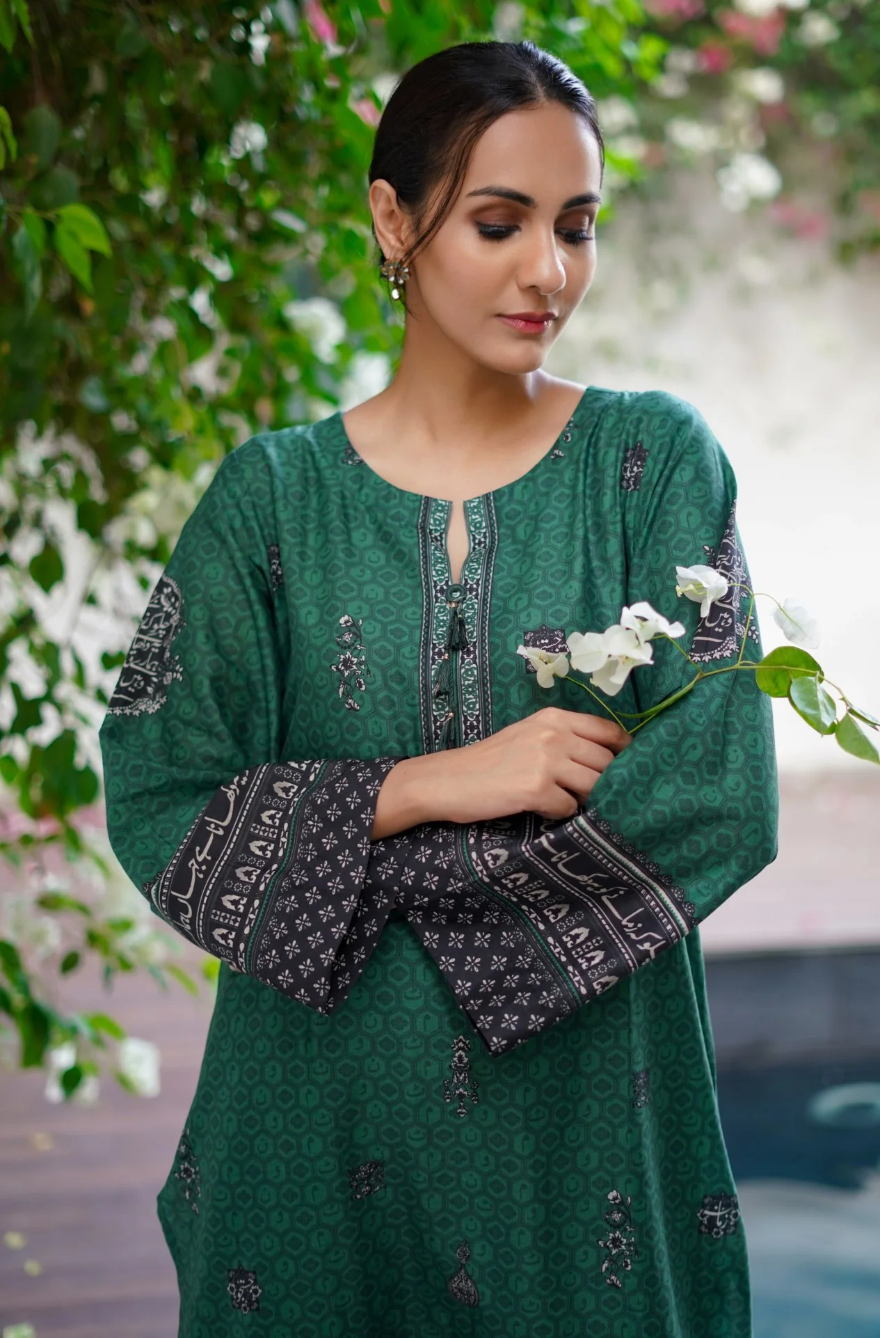 Uraan Co-ord Set - Green & Black - Image 2