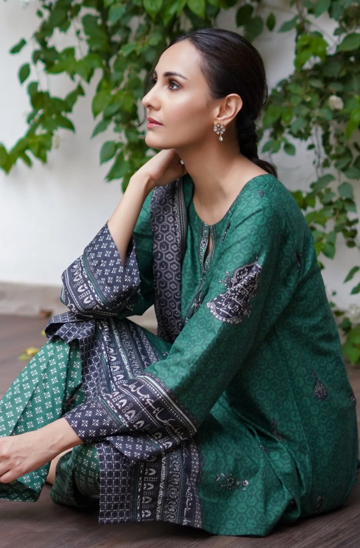Uraan Co-ord Set - Green & Black - Image 9