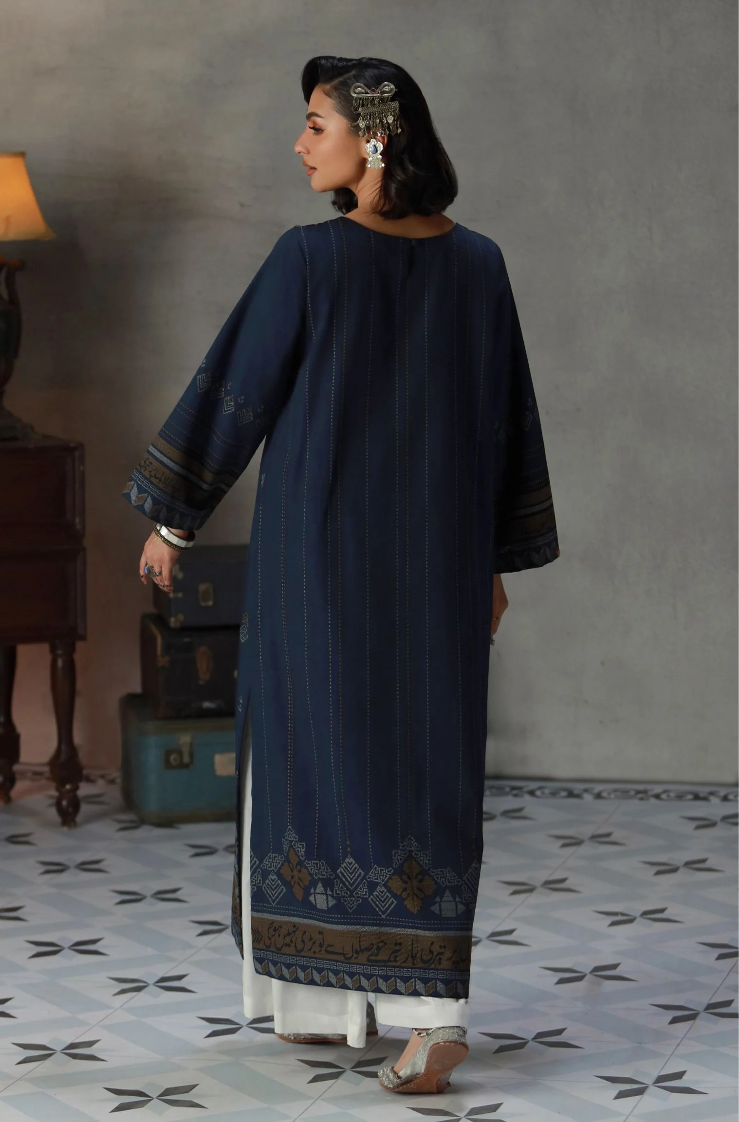 Urooj Kurta - Blue - Image 4
