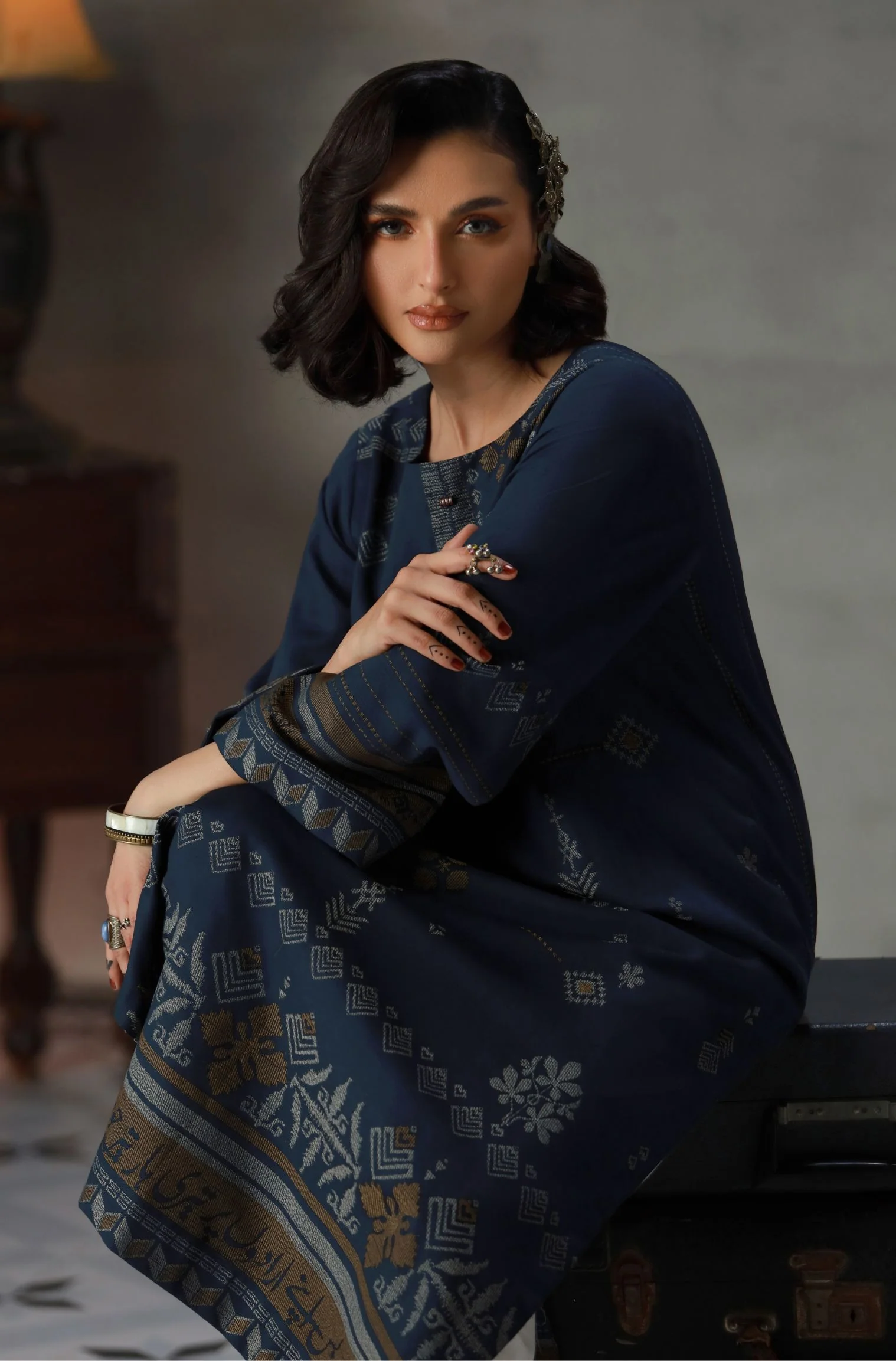 Urooj Kurta - Blue - Image 5
