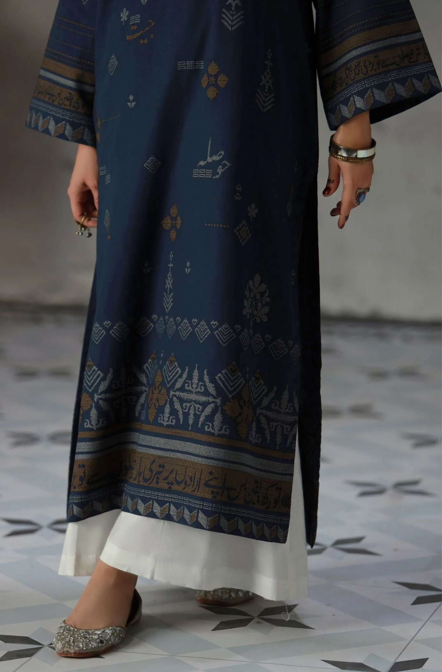 Urooj Kurta - Blue - Image 6