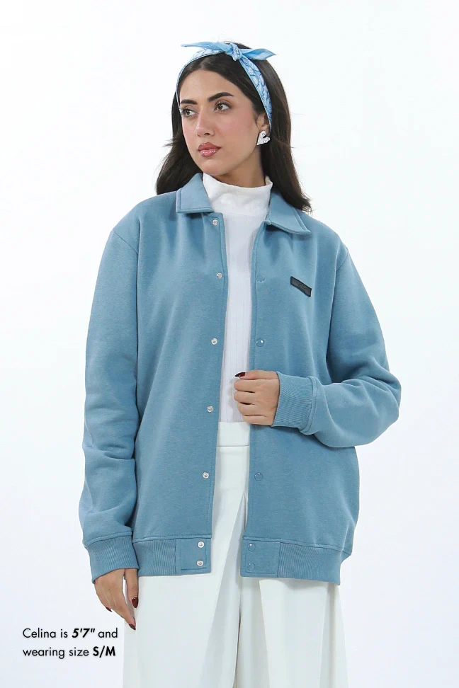 Varsity Jacket - Mist Blue - Image 2