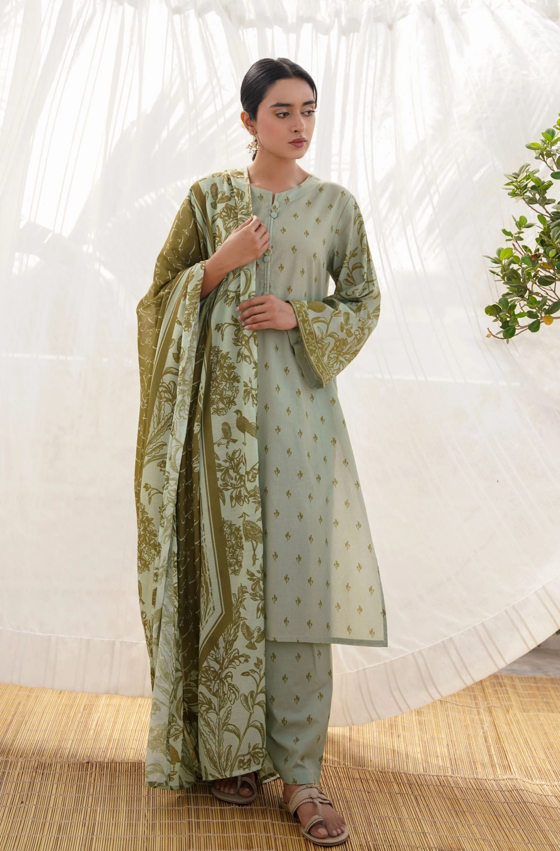 Sage Green - Vasl Dupatta