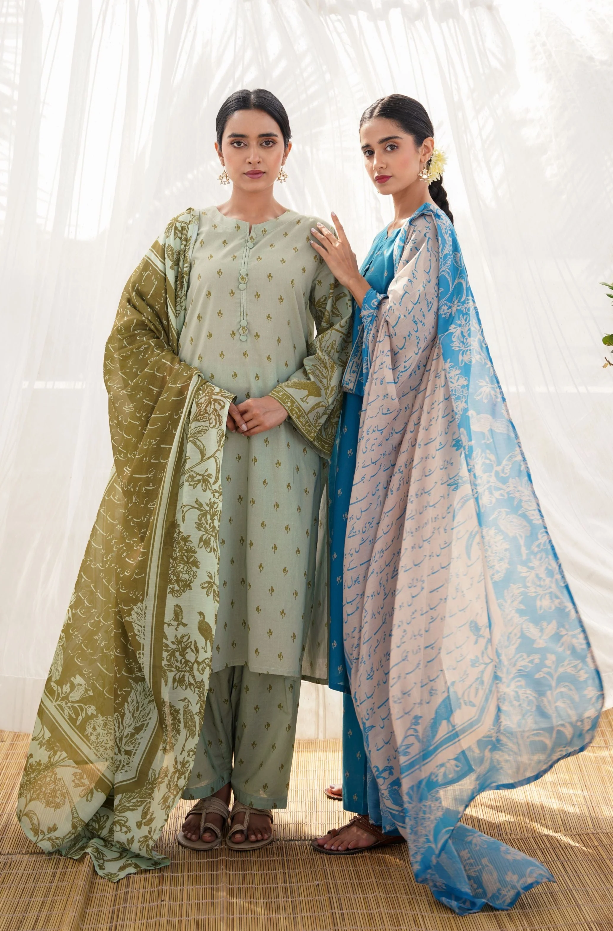 Turquoise Blue - Vasl Dupatta - Image 3