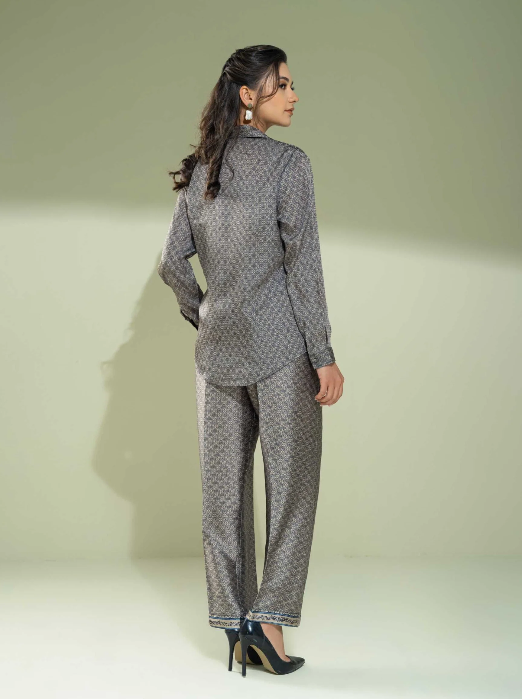 Virsa Co-ord Set - Earthy Green - Image 2
