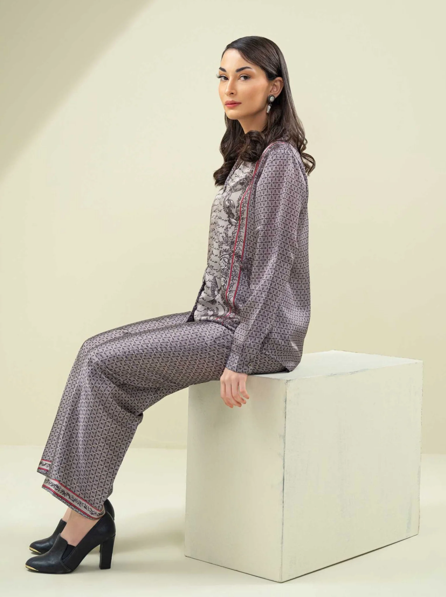 Virsa Co-ord Set - Grey - Image 3