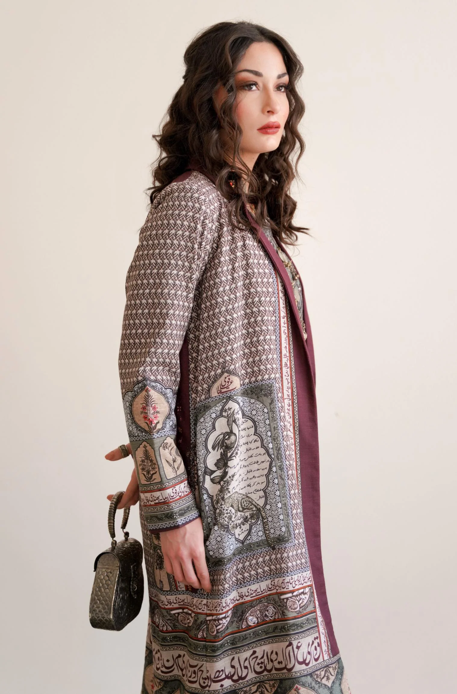 Virsa Coat - Maroon - Image 4
