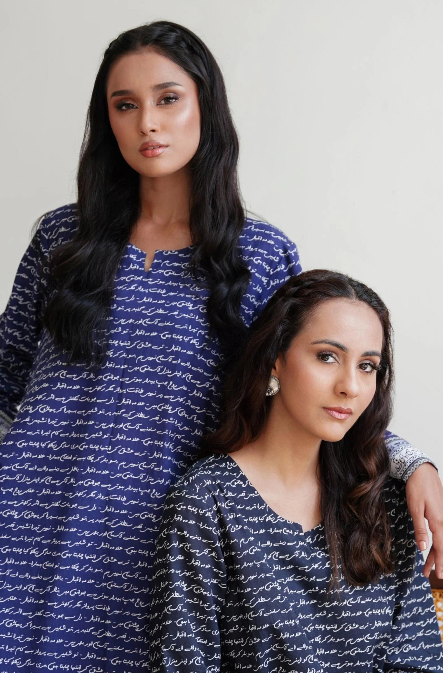 Virsa Lawn Kurta - Black - Image 5
