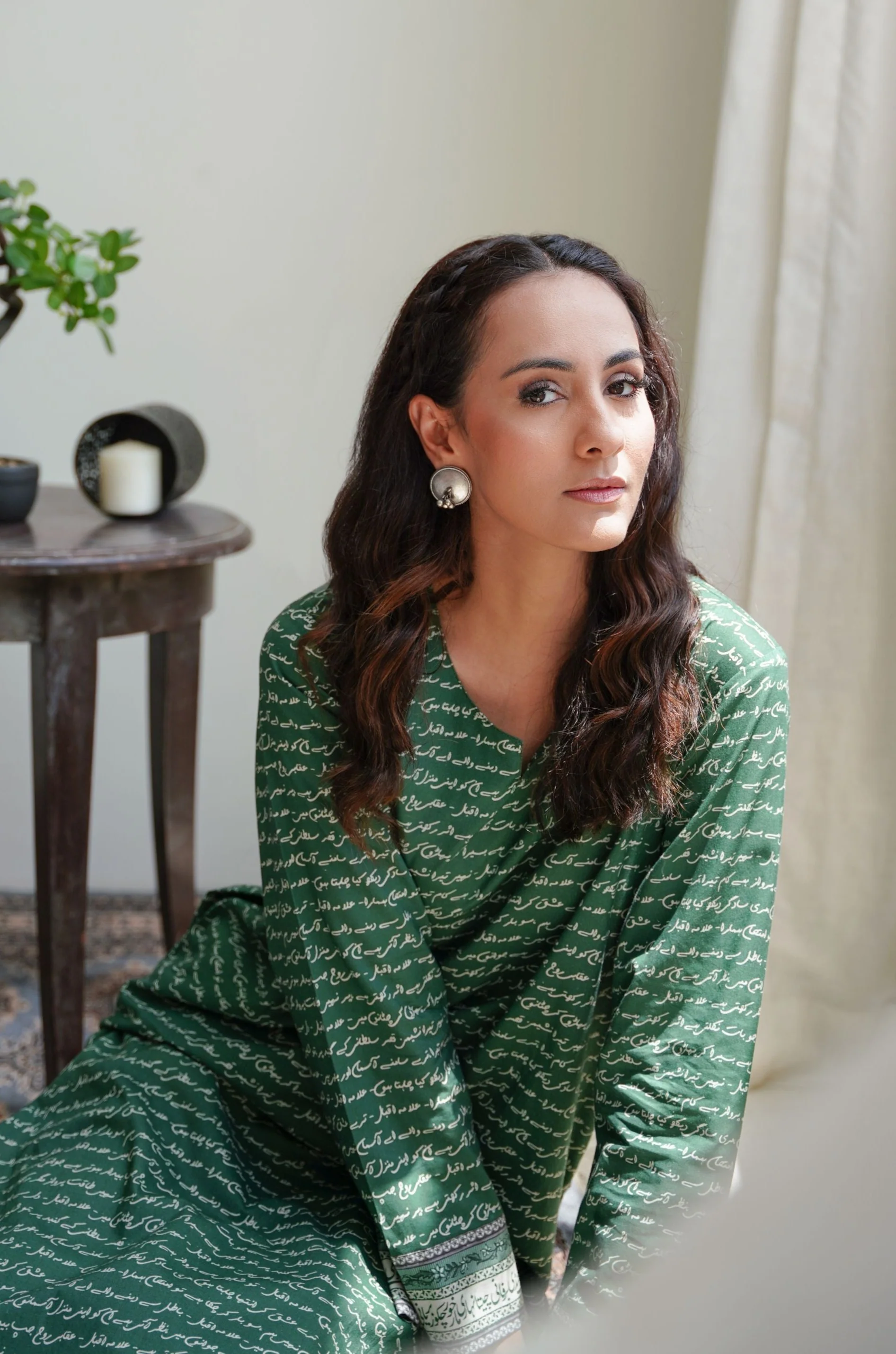 Virsa Lawn Kurta - Green - Image 3