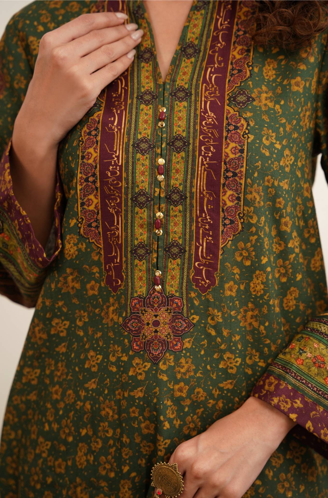 Zarf Kurta – Green - Image 4