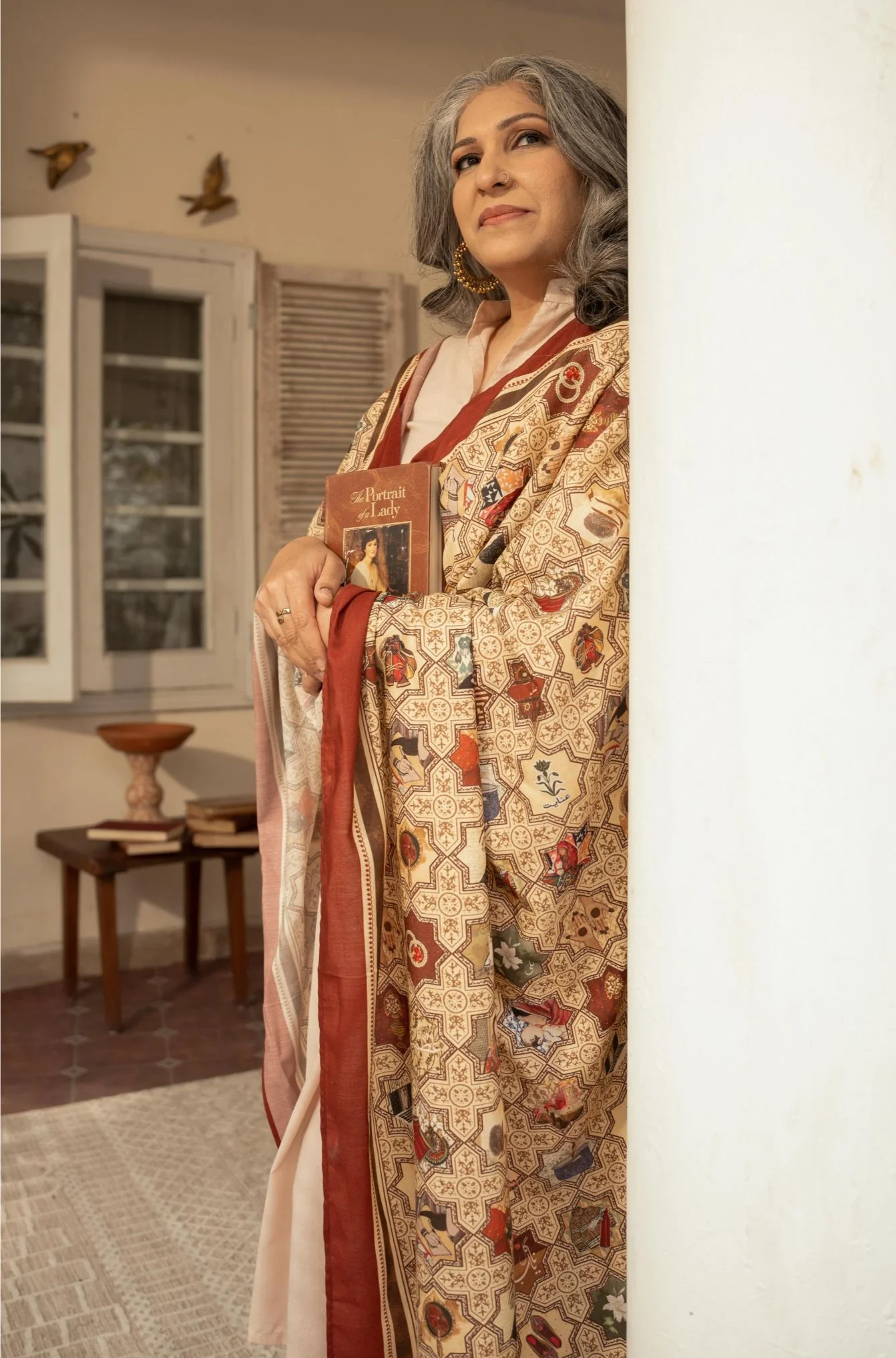 Zeenat Odhni - Antique Maroon - Image 4