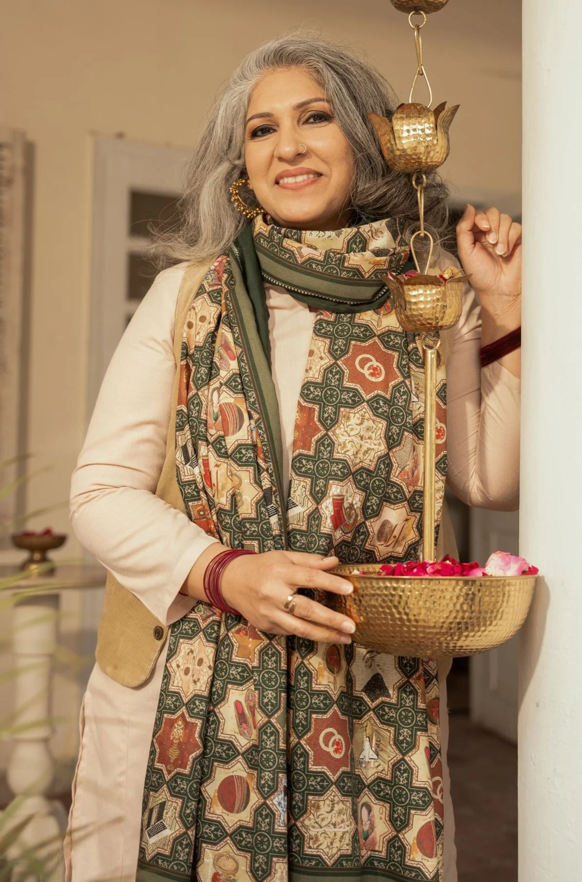 Zeenat Odhni - Emerald Green - Image 4