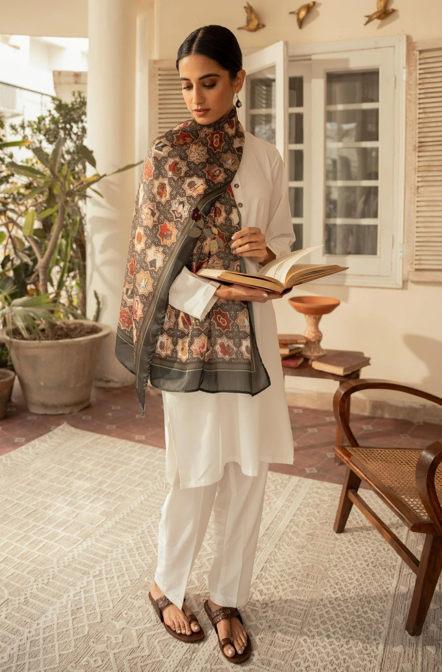 Zeenat Scarf - Emerald Green - Image 3