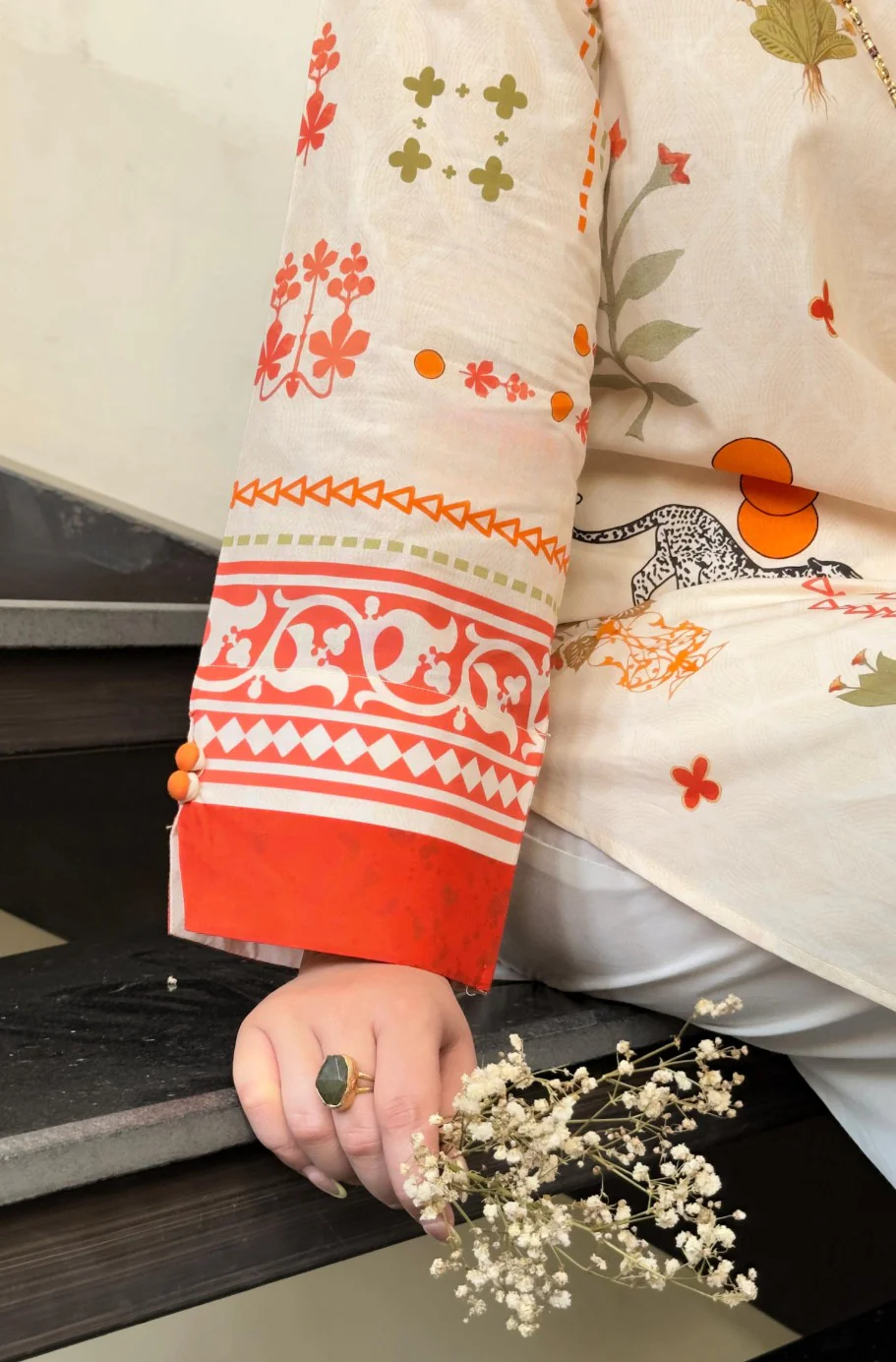 Zeest Kurta - Off White - Image 3