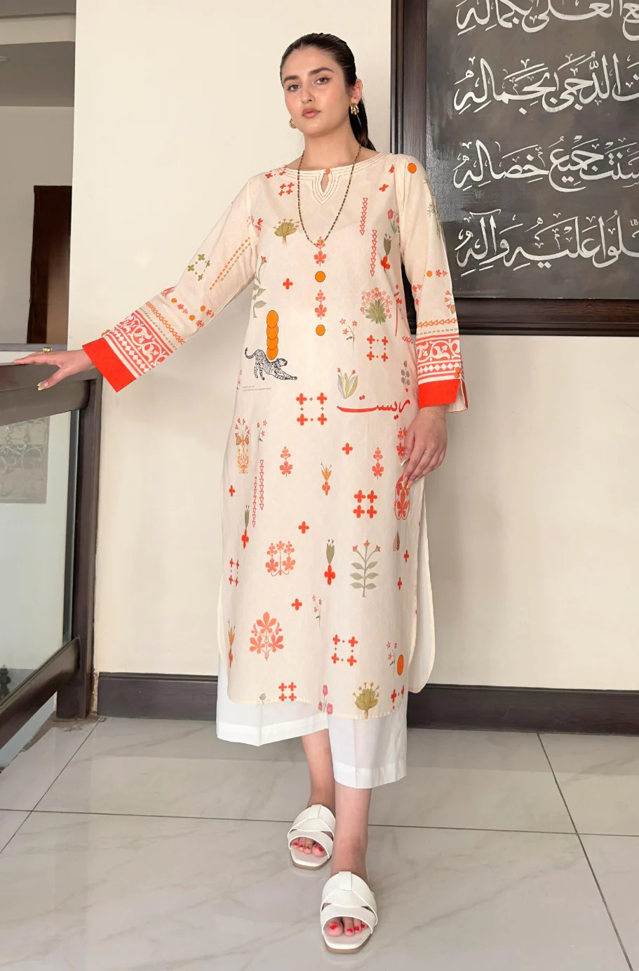 Zeest Kurta - Off White - Image 4