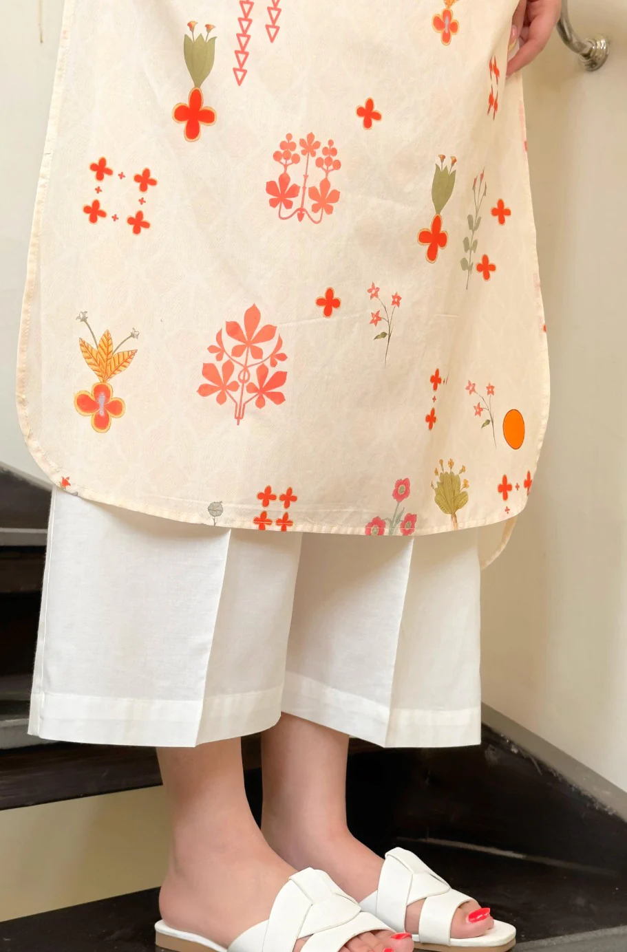 Zeest Kurta - Off White - Image 5