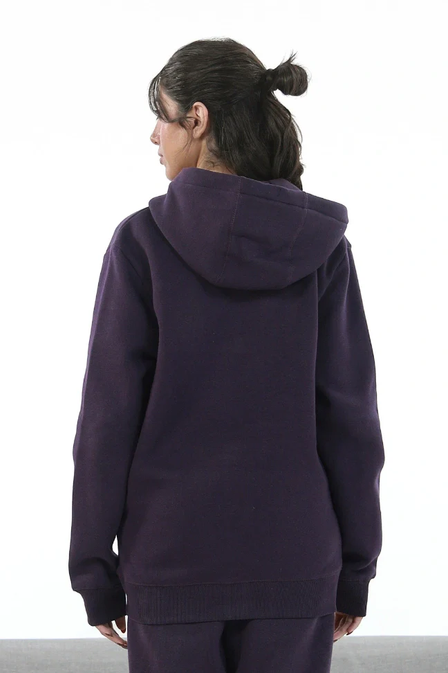 Zipper Hoodie - Deep Purple - Image 5