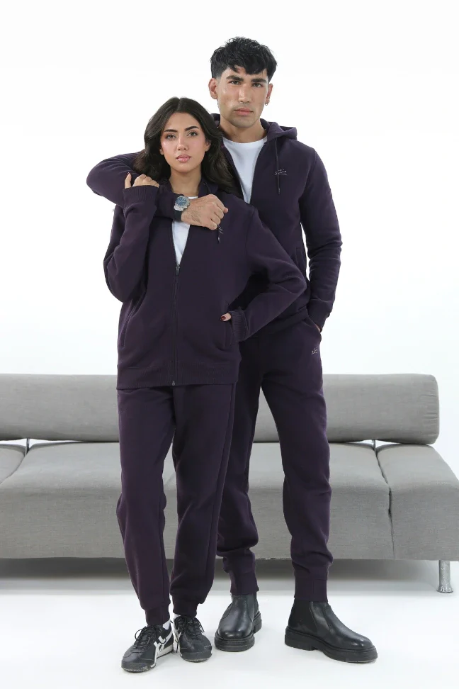 Zipper Hoodie - Deep Purple - Image 7