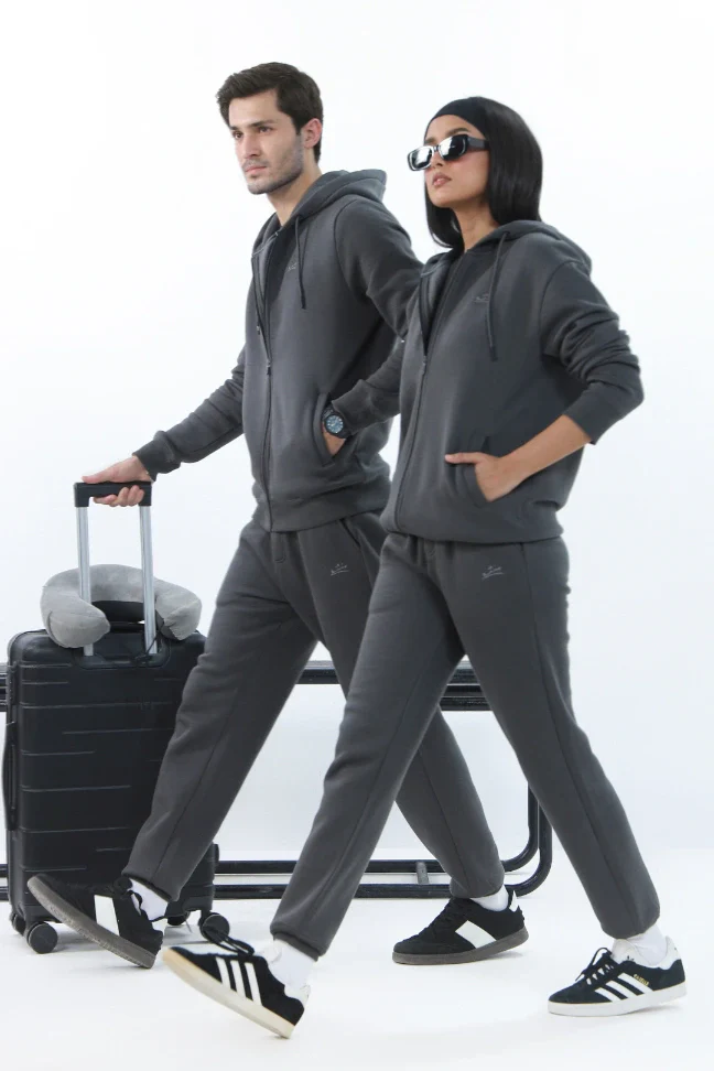 Zipper Hoodie - Titanium Grey - Image 10