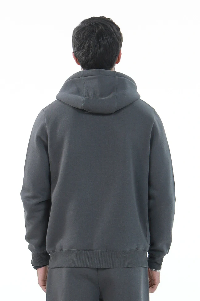 Zipper Hoodie - Titanium Grey - Image 4