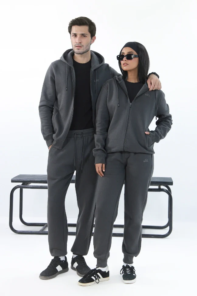 Zipper Hoodie - Titanium Grey - Image 8