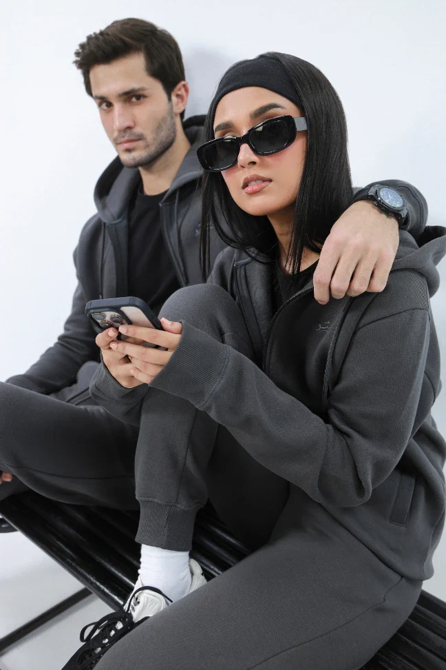 Zipper Hoodie - Titanium Grey - Image 9
